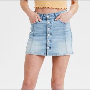 NWT High waisted A-line denim skirt